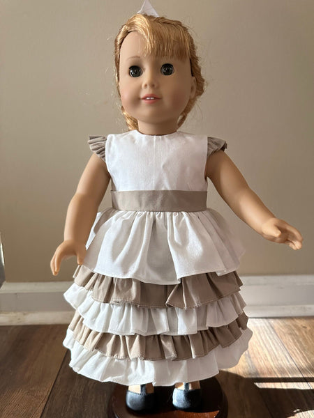 Holidays and Celebrations Ruffle Dress Pattern for 18" dolls