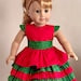 Holidays and Celebrations Ruffle Dress Pattern for 18" dolls