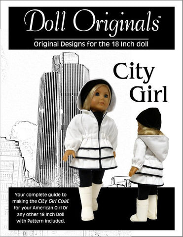 City Girl Coat Pattern for 18 inch Dolls