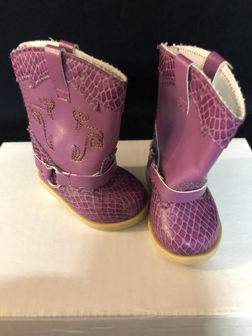 American Girl Nicki's Purple Western Boots