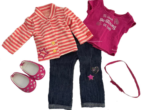 American Girl - Bright Stripes Outfit